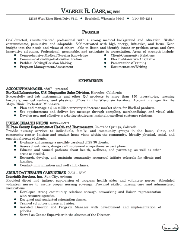 nursing resume cover letter examples. Free Online Resume Builder