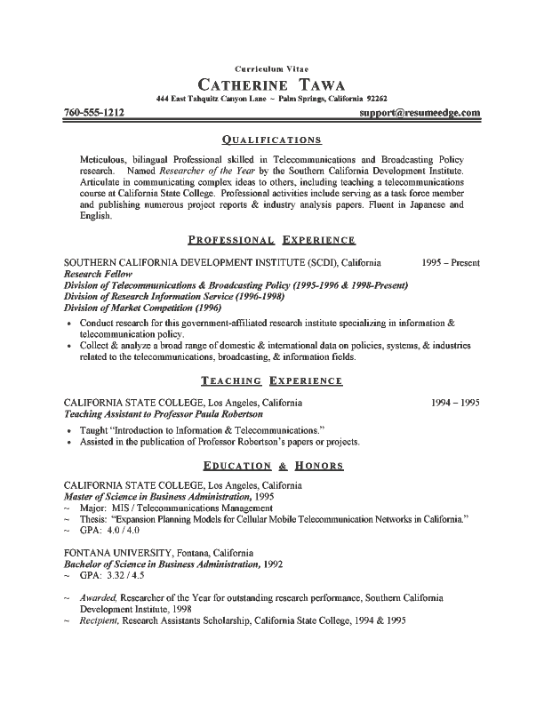 Critique of Curriculum Vitae curriculum vitae sample format. Critique of Curriculum Vitae
