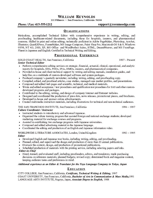 covering letter format. Resume Cover Letter: