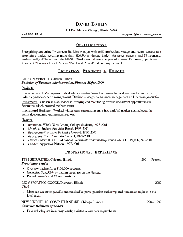 high student resume examples. Student Resume Example Tip: