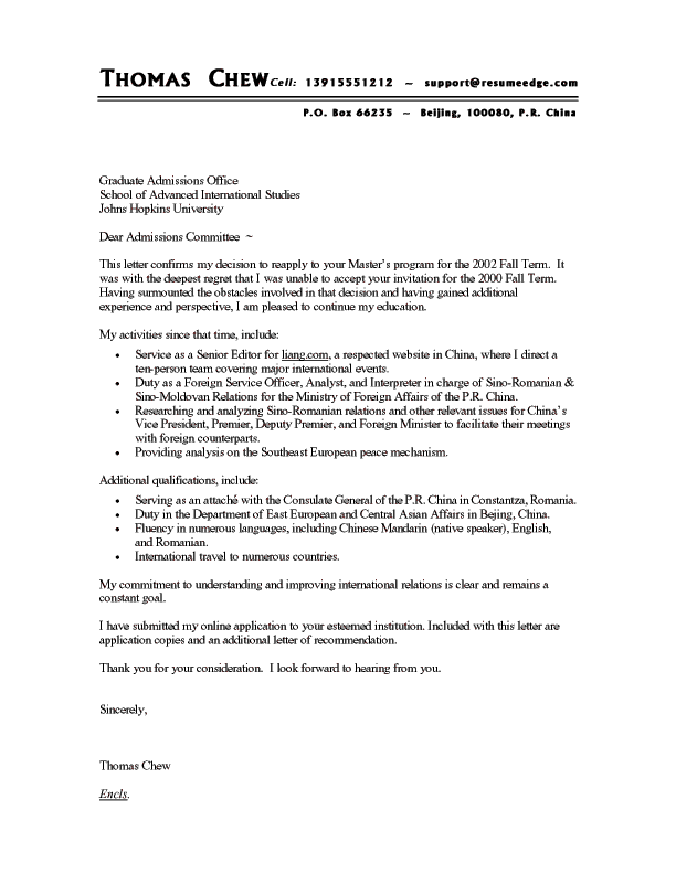 Sample of cover letter for faculty position